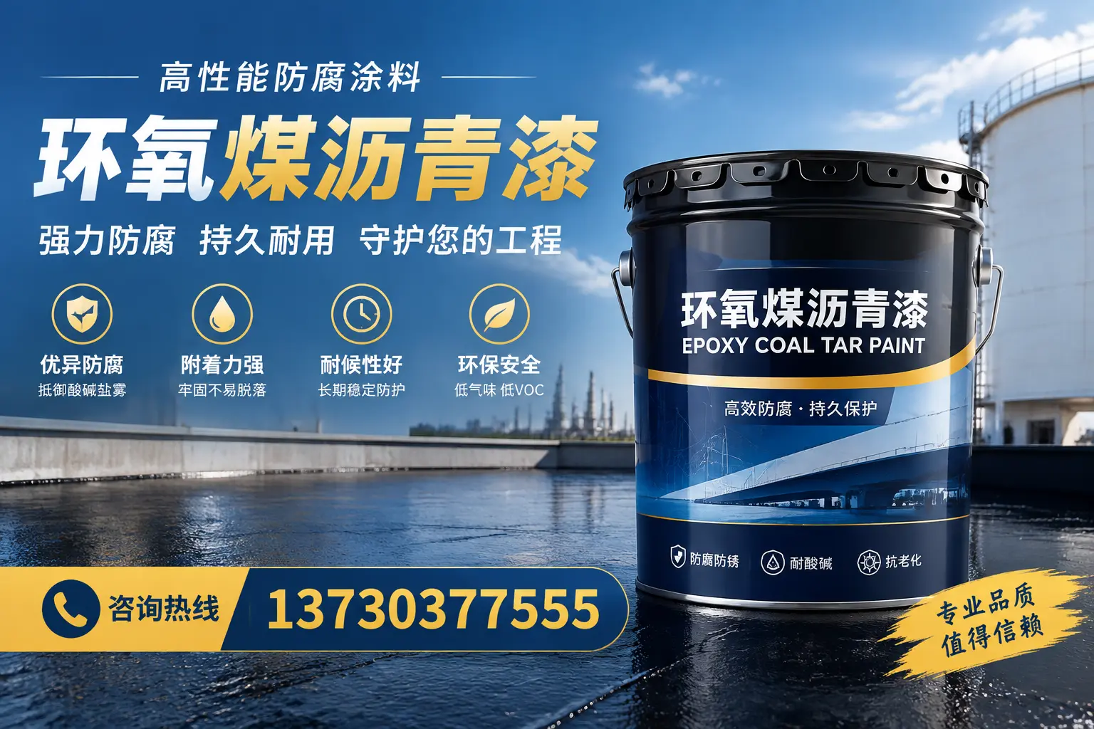 环氧煤沥青漆的耐久性分析,适合平凉的使用场景